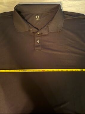 Men's Black Performance Polo